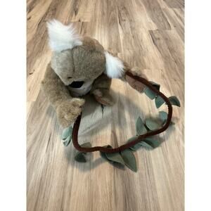 Folkmanis Koala Bear Hand Puppet Plush Folktails Full Body Eucalyptus Vine 14 In